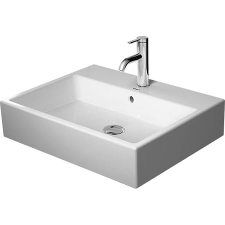 Duravit Washbasin 23" Vero Air w/Overflow+FaucetDeck+1 Hole, Ground Wh 2350600027